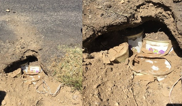 PKK'lı hainlerin tuzakladığı bomba imha edildi...