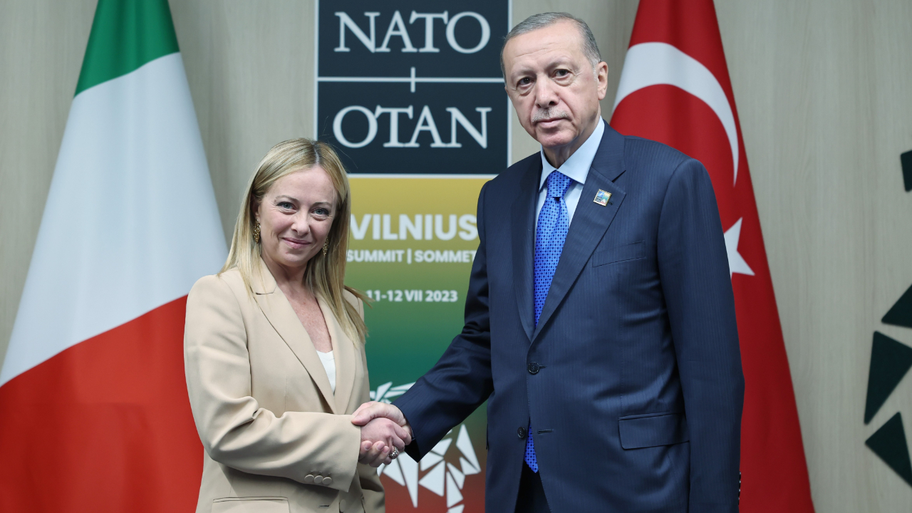 Cumhurbaşkanı Erdoğan, İtalya Başbakanı Meloni ile bir araya geldi
