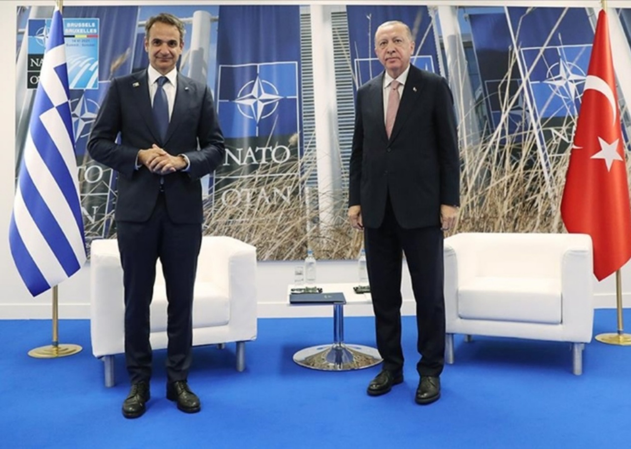 Cumhurbaşkanı Erdoğan'ın Yunanistan Başbakanı Miçotakis ile görüşmesi başladı