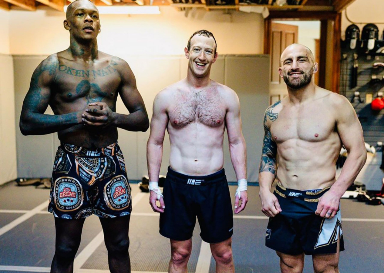 Mark Zuckerberg, Elon Musk'ı dümdüz edecek: Six packlerini gösterip şampiyonlarla antrenman yaptı