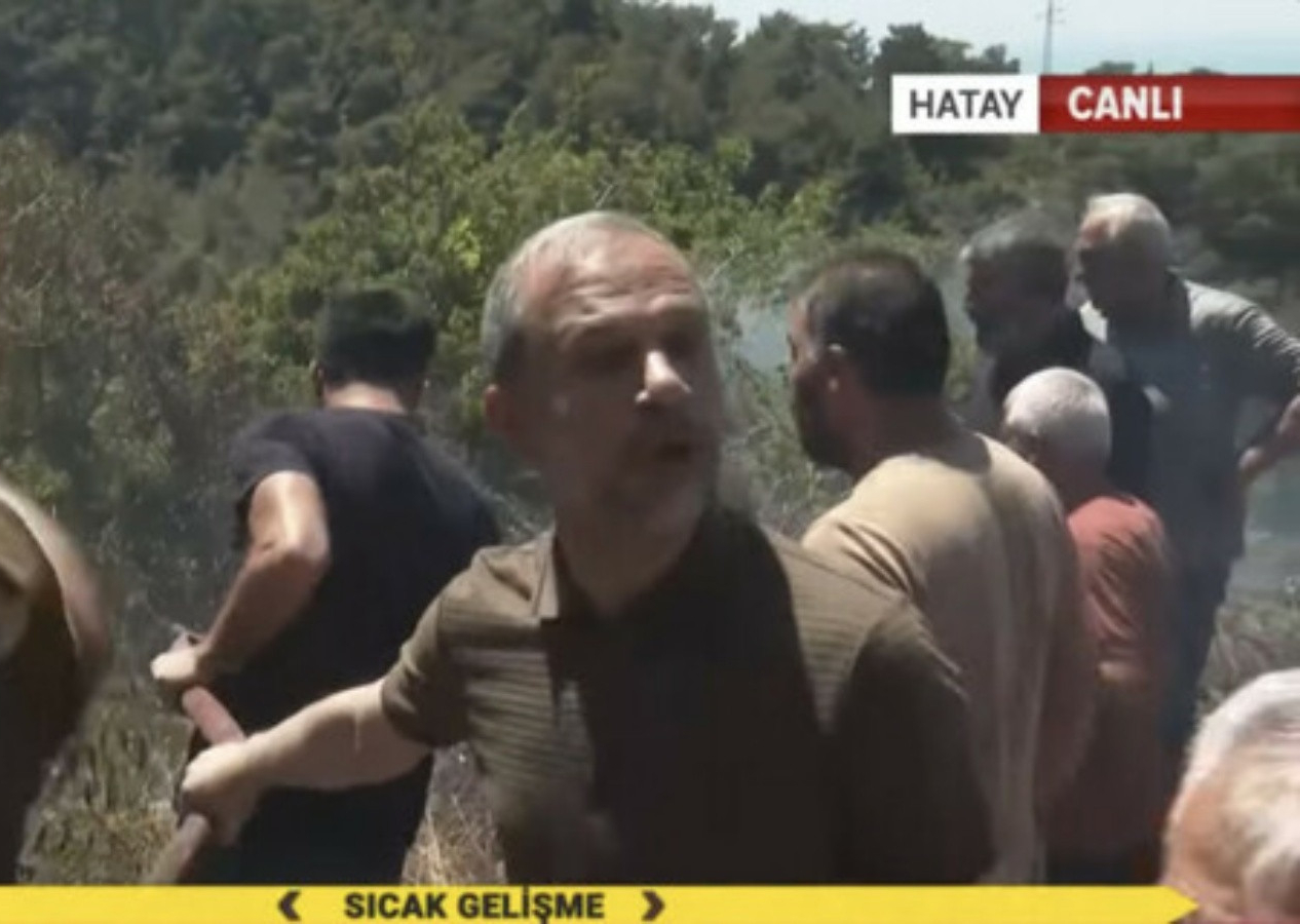 Sözcü TV muhabirinden yangın provokasyonu! AK Partili vekil: Hortum burada, uçaklar burada!