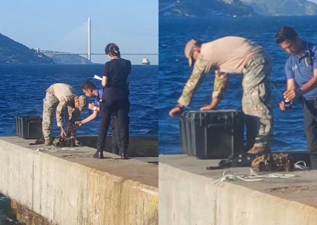 İstanbul Boğazı'nda mayın bulundu! İşte o anlar...