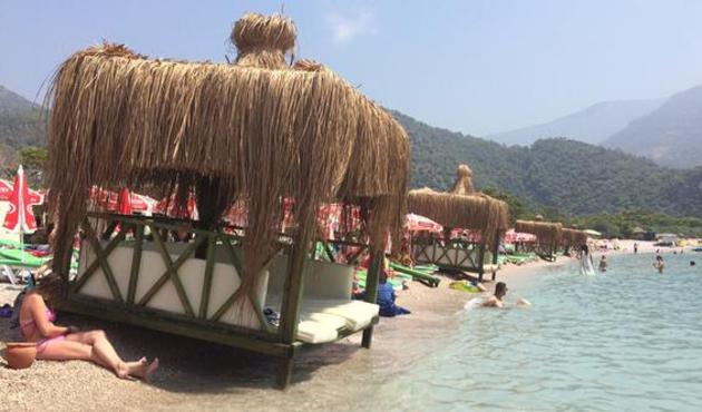 Ölüdeniz'de denize sıfır kurulu localar 210 TL'den kiralanıyor!