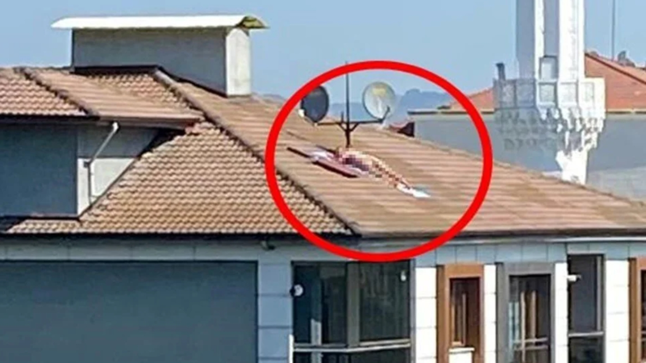 Çatıda çıplak güneşlenen kişinin kim olduğu ve cezası belli oldu!