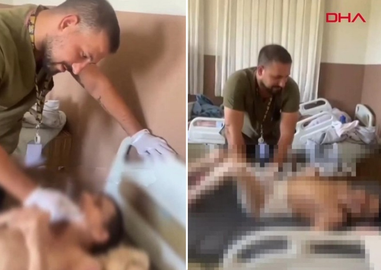 Bakımevindeki görüntüler kan dondurmuştu... Gözaltına alınan görevlinin savunması pes dedirtti: Sevecen bir şekilde şaka yaptım!