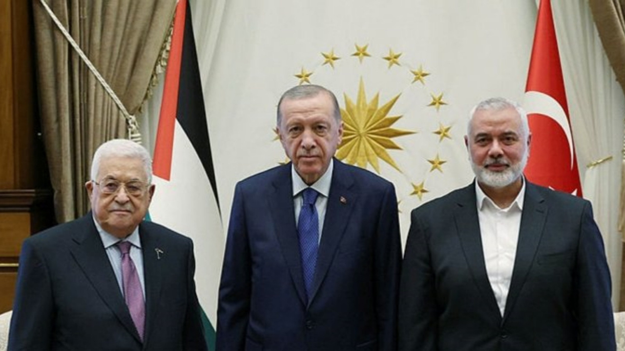 Külliye'de önemli kabul: Cumhurbaşkanı Erdoğan, Filistin Devlet Başkanı Abbas ile bir araya geldi!