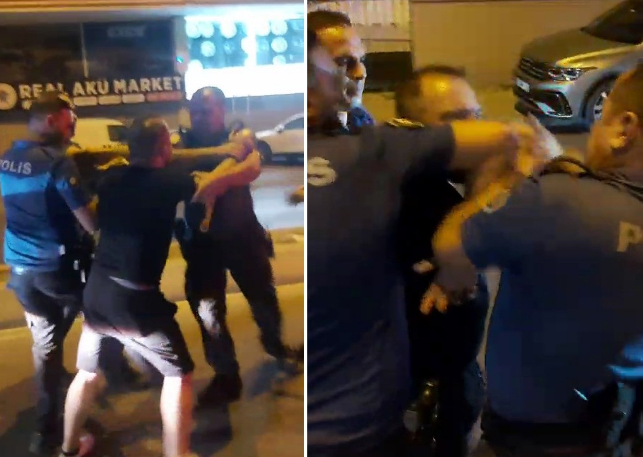 "Vekil adayıyım" diyerek polise küfür etti! O anlar saniye saniye kamerada...