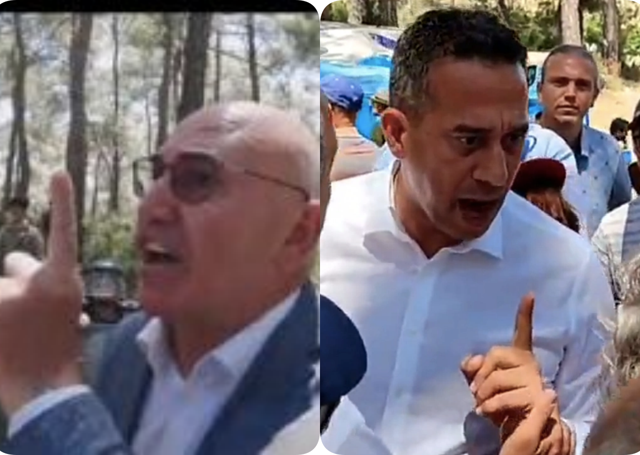 CHP'li vekiller, Akbelen'de CHP'li eylemcilere parmak salladı