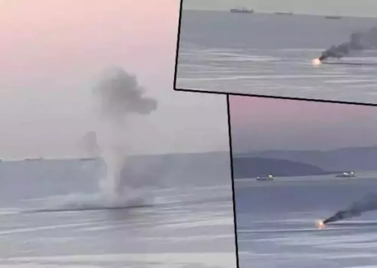 Ukrayna, Rus savaş gemisini vurdu! İlk görüntüler geldi! Rusya'dan flaş açıklama...