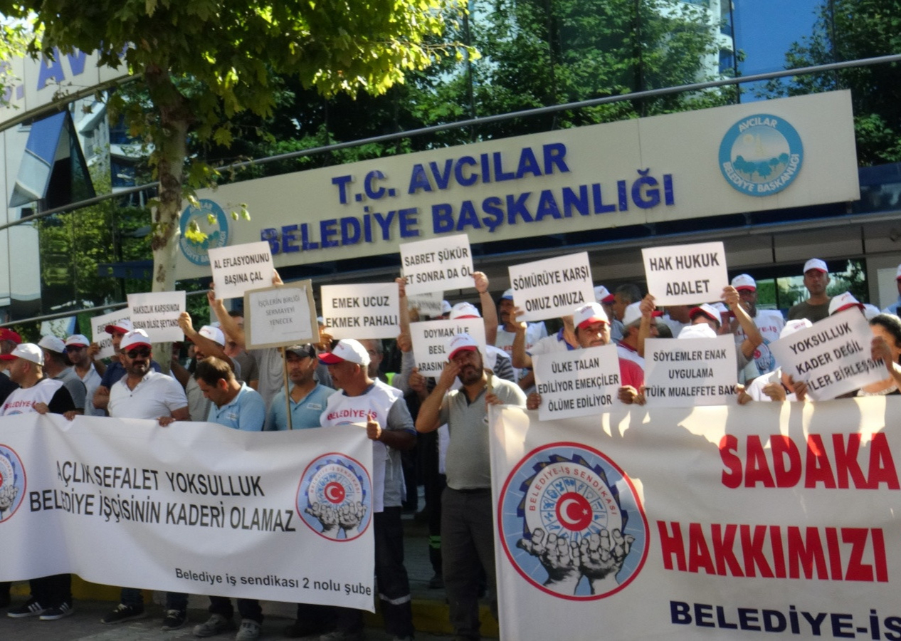 CHP'li Avcılar Belediyesi önünde işçi eylemi! "Köle değiliz"
