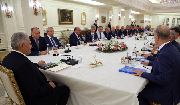 Başbakan Yıldırım, Türk-İş Başkanlar Kurulunu kabul etti...