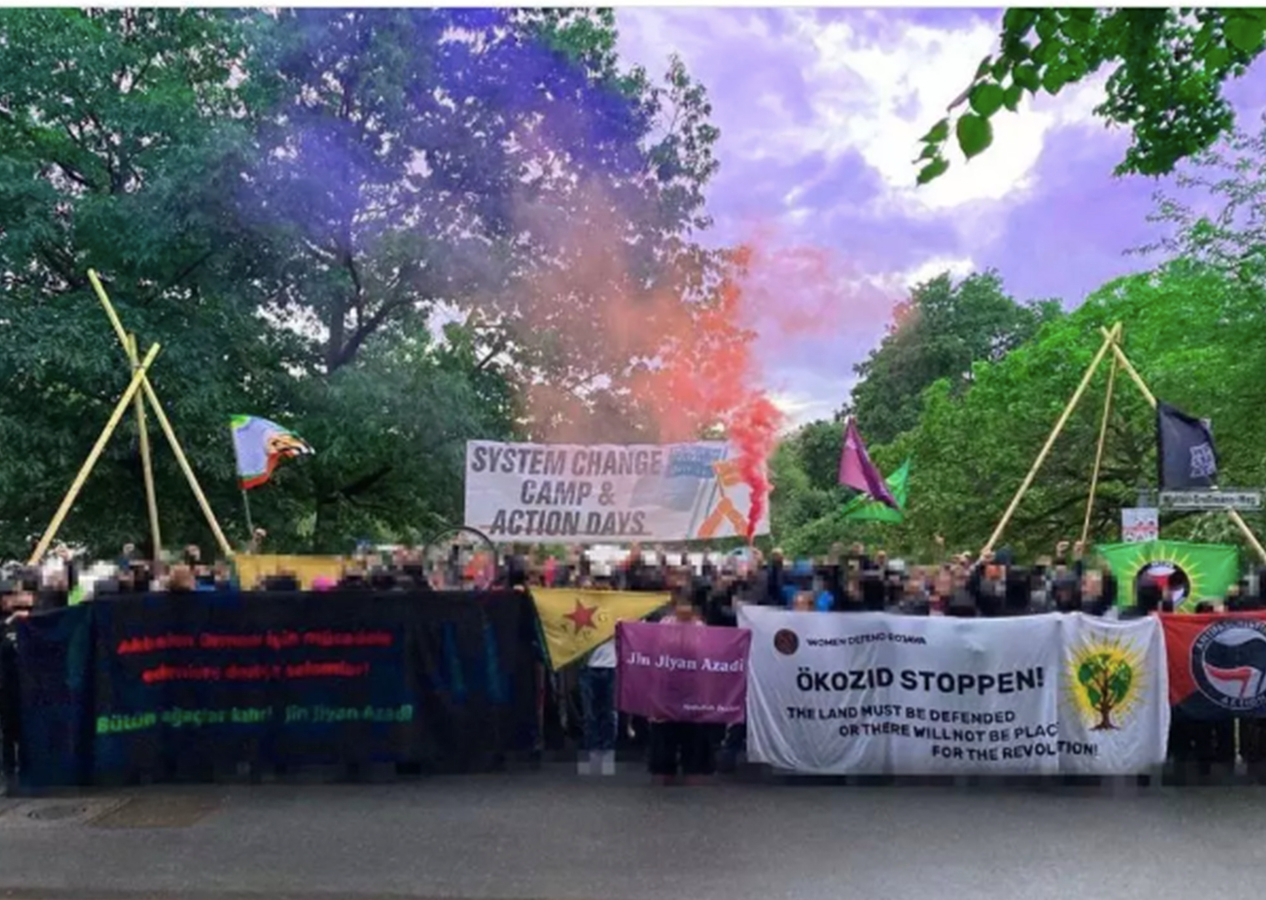 Akbelen protestosuna 'YPG' desteği!