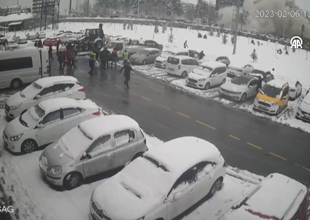 Malatya'da binaların yıkılma anı: 6 ay sonra yeni görüntüler paylaşıldı