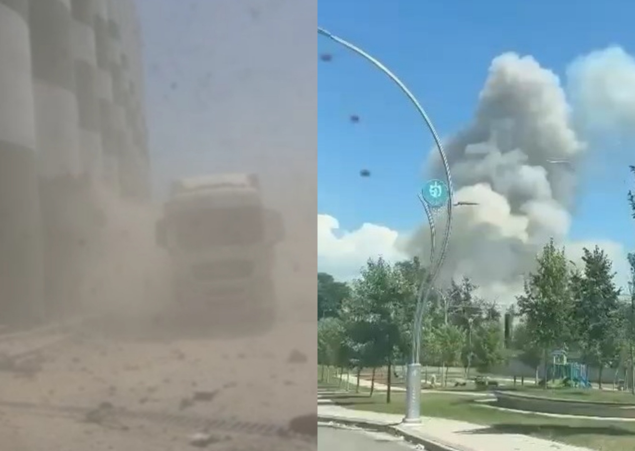 Silo savaş alanına döndü! İşte patlama sonrası görüntüler