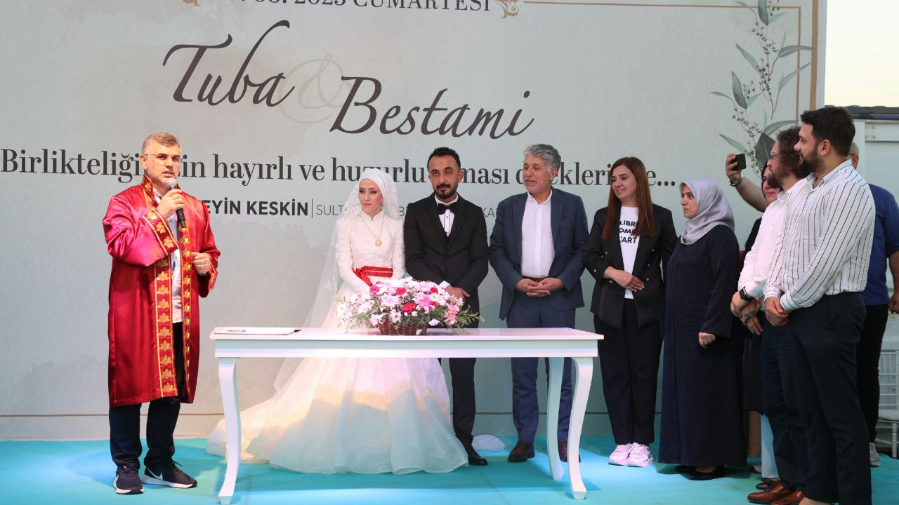 Başkan Keskin Depremzede Gençlerin Nikahını Kıydı
