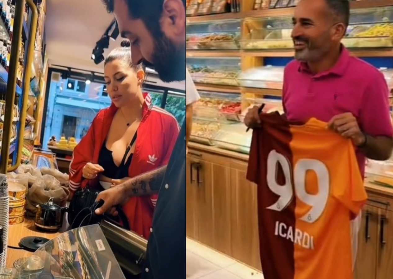 Wanda Nara İstanbul turunda! Esnaf ile eğlenceli anlar