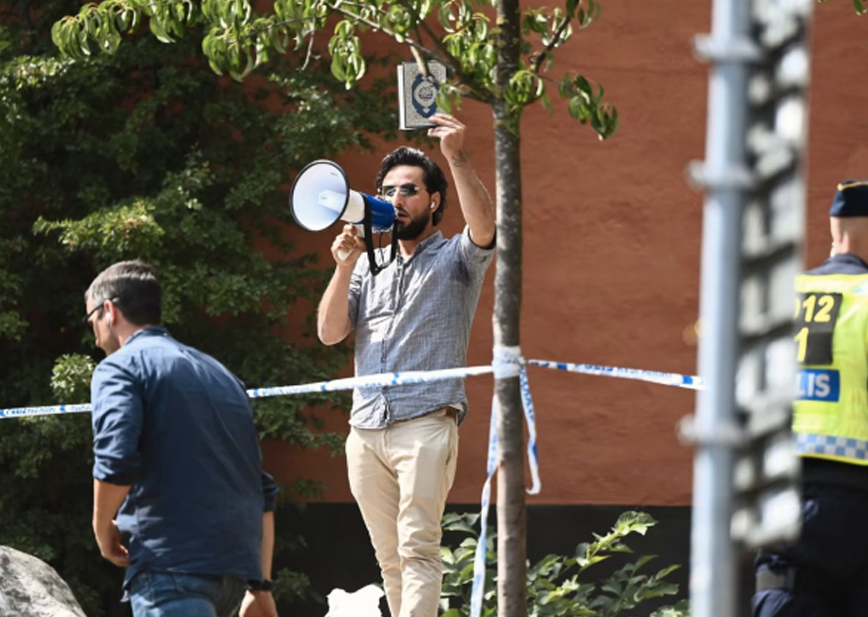 İsveç'te yine skandal! Kur'an Kerim yakanı değil, müdahalede bulunanı gözaltına aldılar