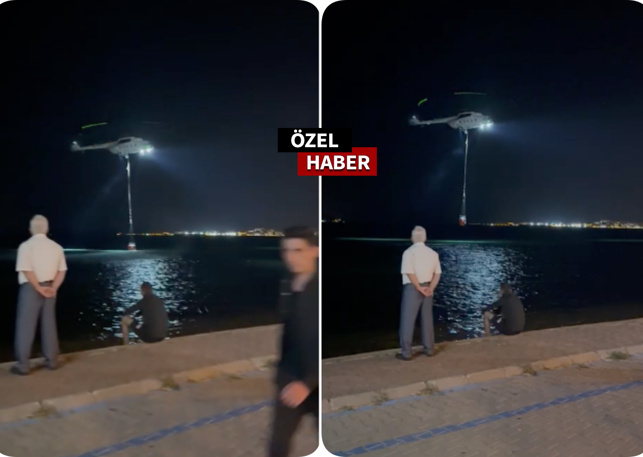 Çanakkale’de son durum! Gece görüşlü helikopterler görevi devraldı