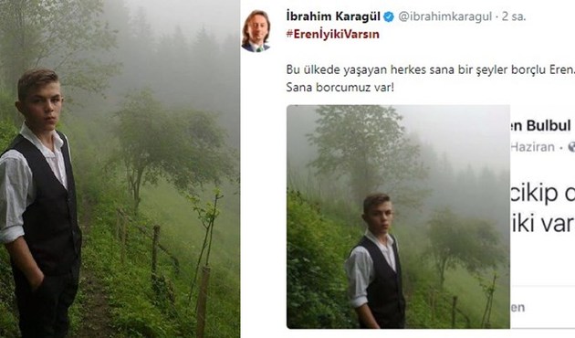 Türkiye'nin gündeminde o var...İyi ki varsın Eren...