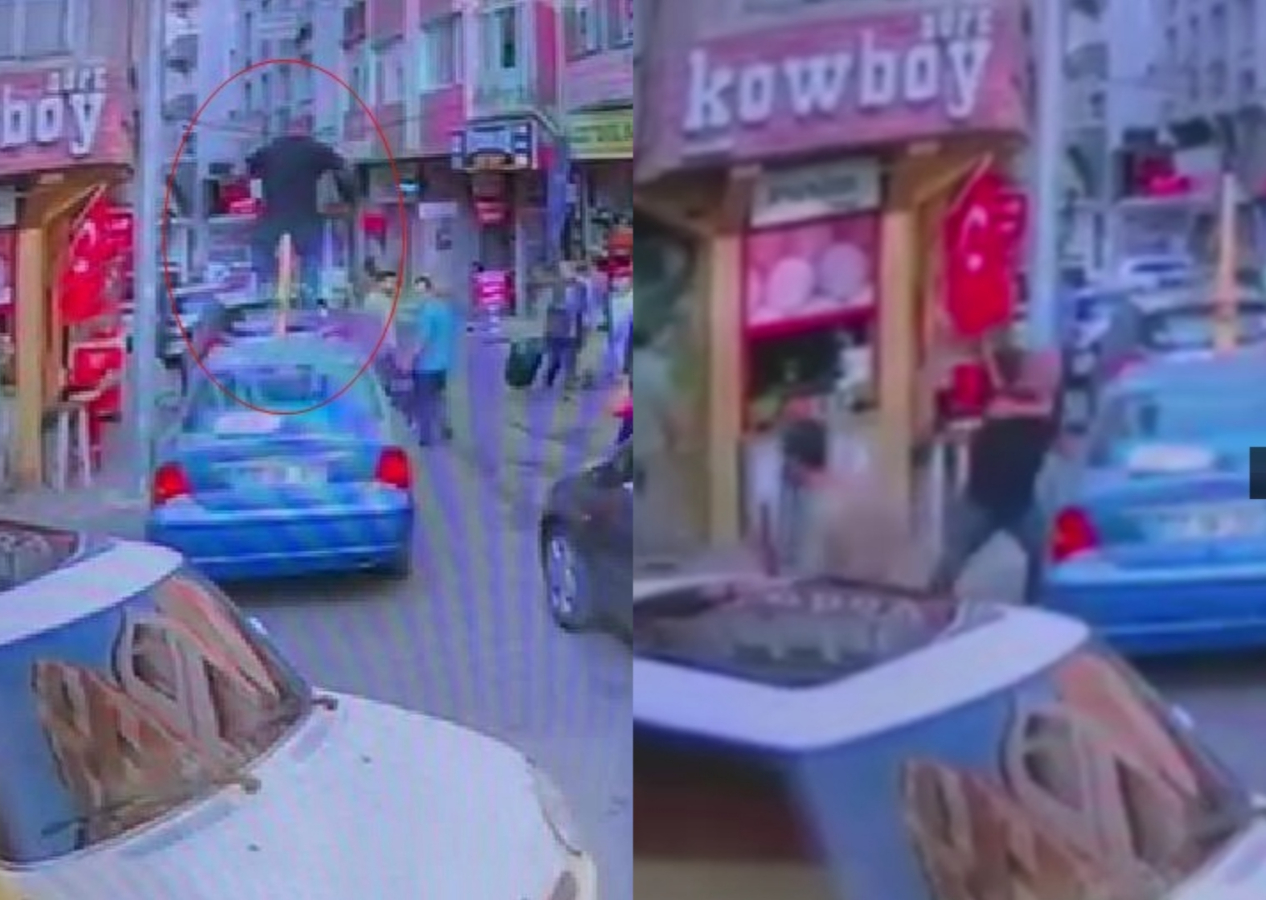 Trafik kavgasında yeni bir boyut: Aracın üstünde zıpladı, yumrukla camları kırdı...