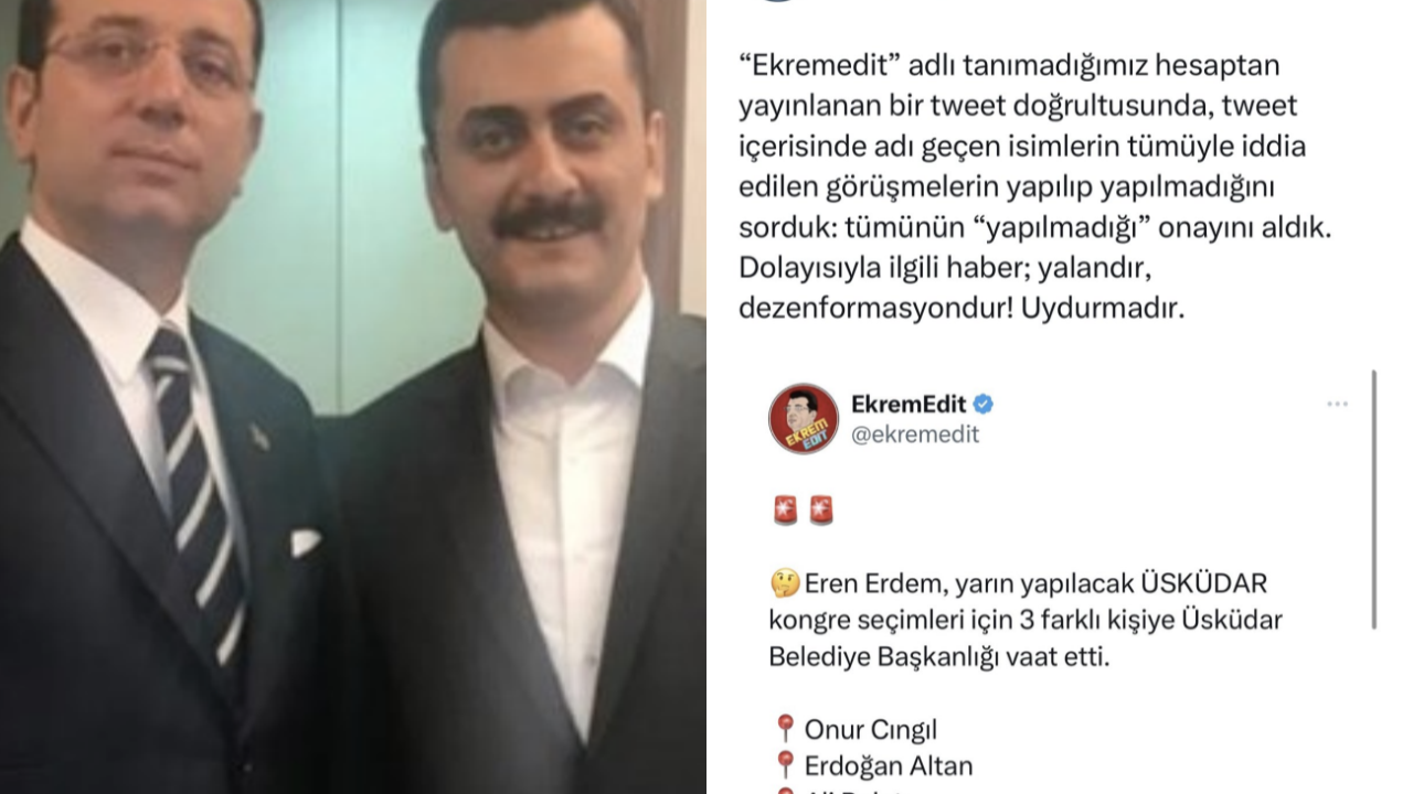 CHP'de koltuk savaşları sosyal medyada! İmamoğlu'nun ekibi paylaştı, Eren Erdem'in ekibi yalanladı!