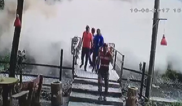 Trabzon'da faciaya ramak kaldı! Hepsi ezilecekti... / VİDEO