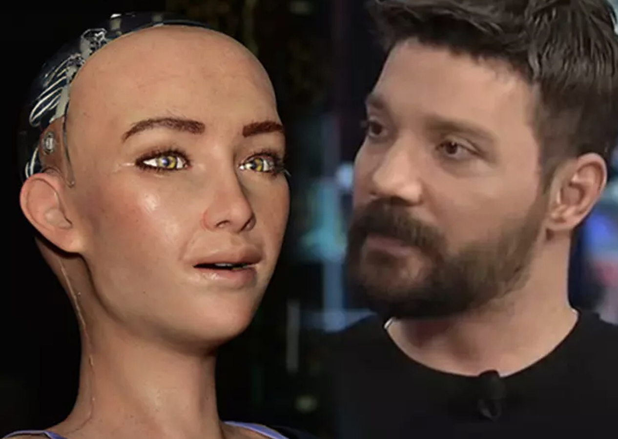 Sophia cevabıyla tepki çekti! Oğuzhan Uğur'un programında adeta yapay zeka ve insanlık kapışması yaşandı