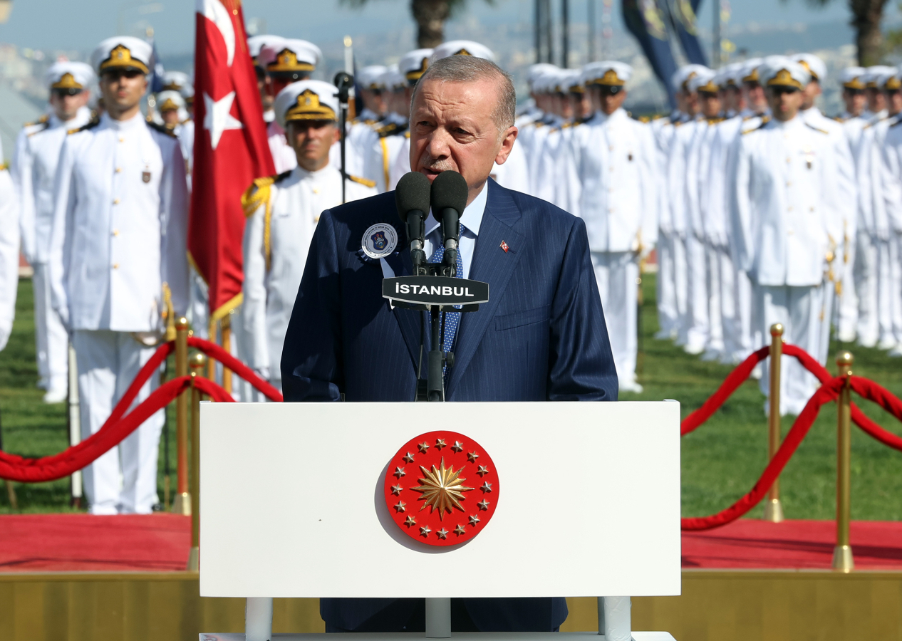 Erdoğan, MSÜ Deniz Harp Okulu Komutanlığı diploma ve sancak devir teslim töreninde konuştu
