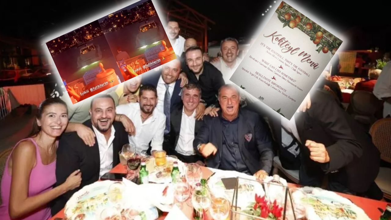 Fatih Terim'in 70. yaş günü partisinde yemek menüsü dikkat çekti: 'What can I do sometimes'! Çalan müzikler de ayrı bir olay...
