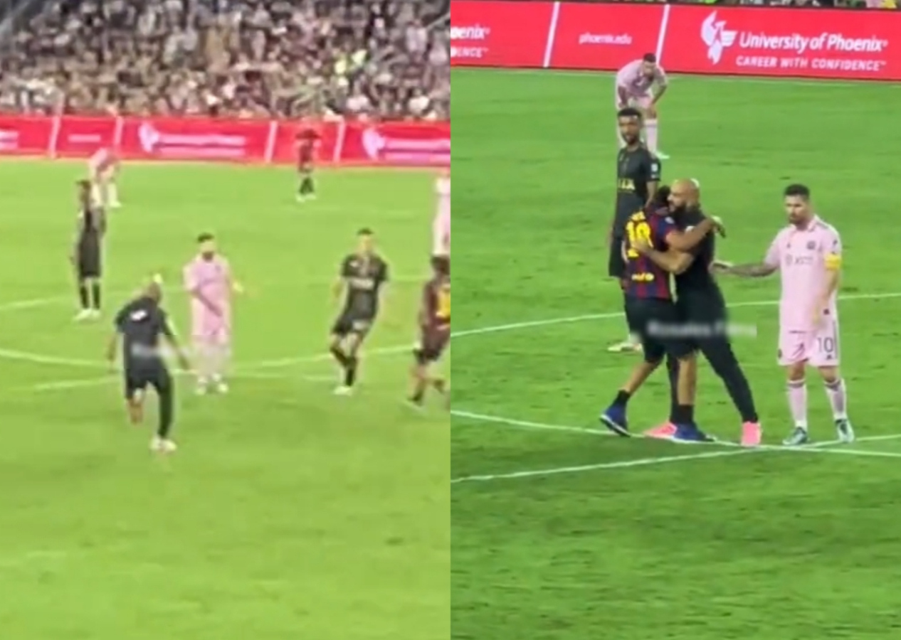 Messi'nin ünlü koruması bu kez devreye girdi: Taraftarı böyle yakaladı
