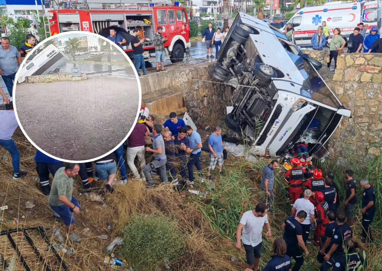 Bodrum'da can pazarı... 23 kişinin yaralandığı feci kazanın görüntüleri ortaya çıktı!