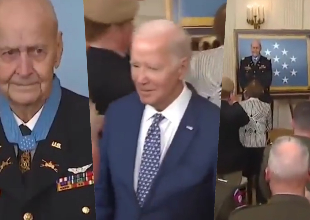 ABD Başkanı Biden garipliklerine devam ediyor: Aniden madalya törenini terk etti