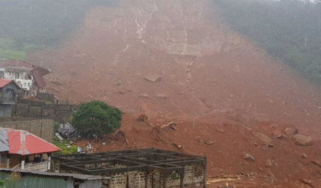 Sierra Leone'de facia! Toprak kaydı yüzlerce ölü var...
