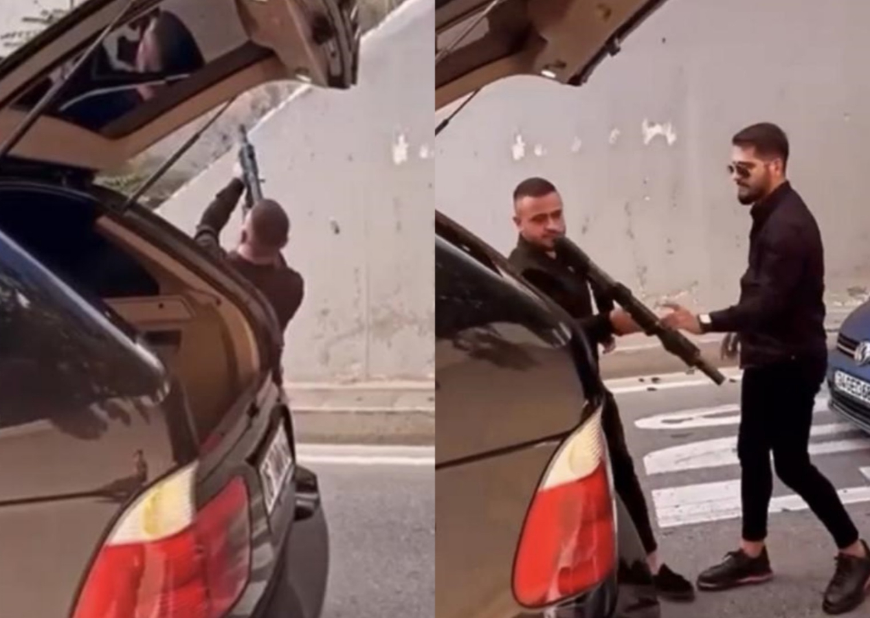 Düğün magandaları yine terör estirdi: Trafiği kapatıp uzun namlulu silahla havaya ateş açtılar