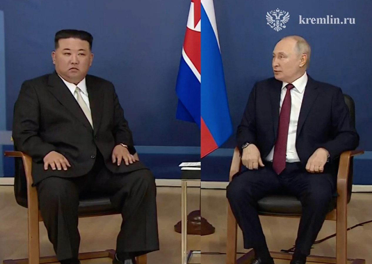 Putin-Kim görüşmesinde dikkat çeken detay! Kuzey Kore liderinin ilk sözleri bakın ne oldu...