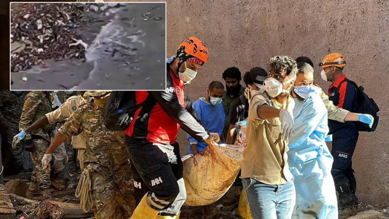 Libya sahillerinde korkunç görüntüler! Görevliler her yerden ceset topluyor...
