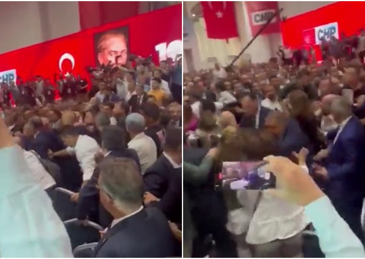 CHP İzmir İl Kongresi'nde liste krizi! İki grup yumruk yumruğa kavga etti: Tunç Soyer güçlükle salondan çıkarıldı
