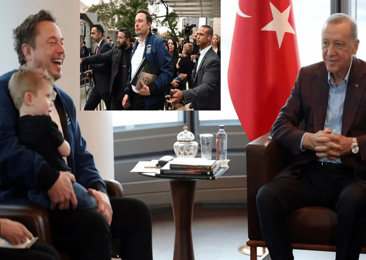 Cumhurbaşkanı Recep Tayyip Erdoğan Elon Musk'ı Türkevi'nde kabul etti!
