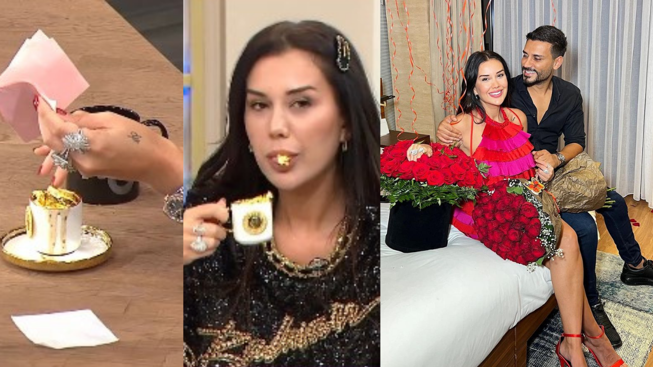 Dilan Polat, 2. sayfa programında altın tozuyla kahve içti! ''Sırf birilerini rahatsız etmek için yapıyorum''