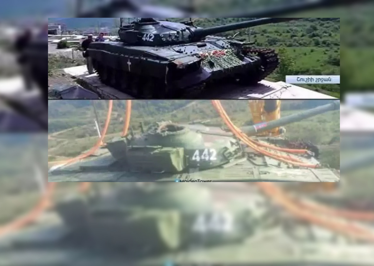 Azerbaycan, Karabağ'da temizliğe başladı: Simgesel yapılar tek tek kaldırılıyor!