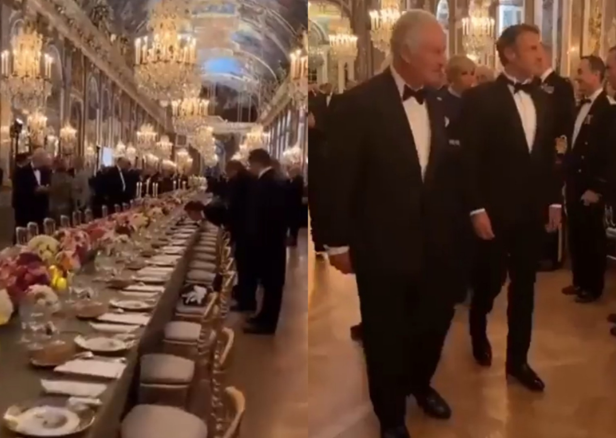 Macron'un İngiltere Kralı 3. Charles için verdiği akşam yemeği sosyal medyada gündem oldu