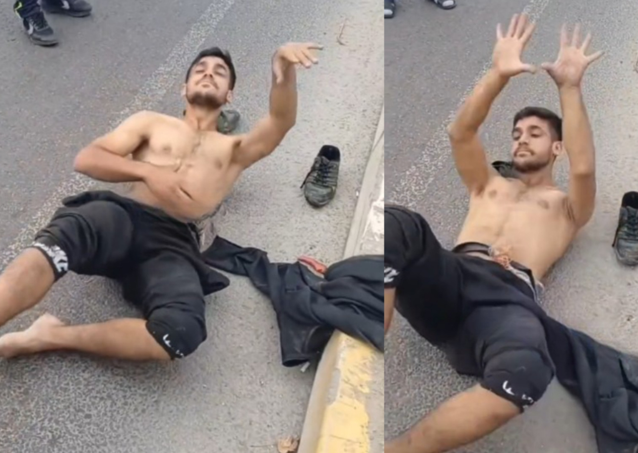 Polisler de şaşkın: Uyuşturucunun etkisiyle kuğu gölü balesi yaptı