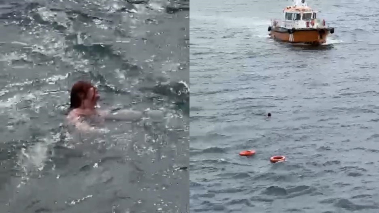 Kadıköy-Eminönü seferi sırasında bir yolcu denize düştü!