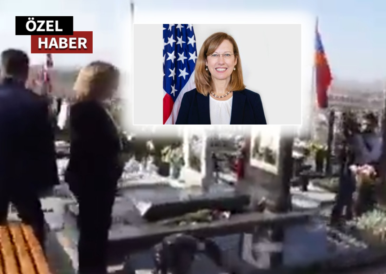 Asla şaşırmadık! ABD’li Büyükelçi ölen Ermeni asker mezarlarını ziyaret etti
