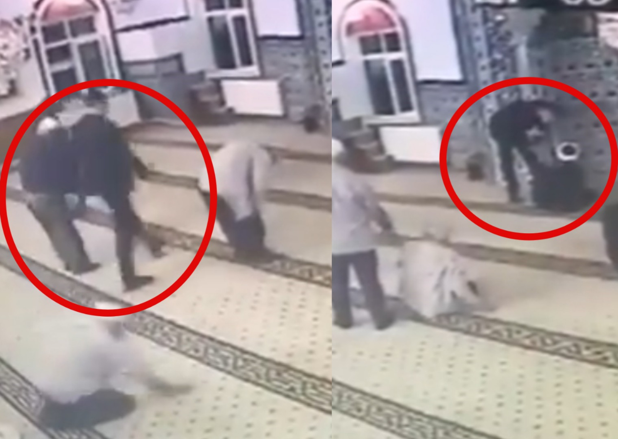 Gerçek ortaya çıktı: Ayakkabıyla camiye girip ezandan rahatsız olduğu için imamla tartıştı