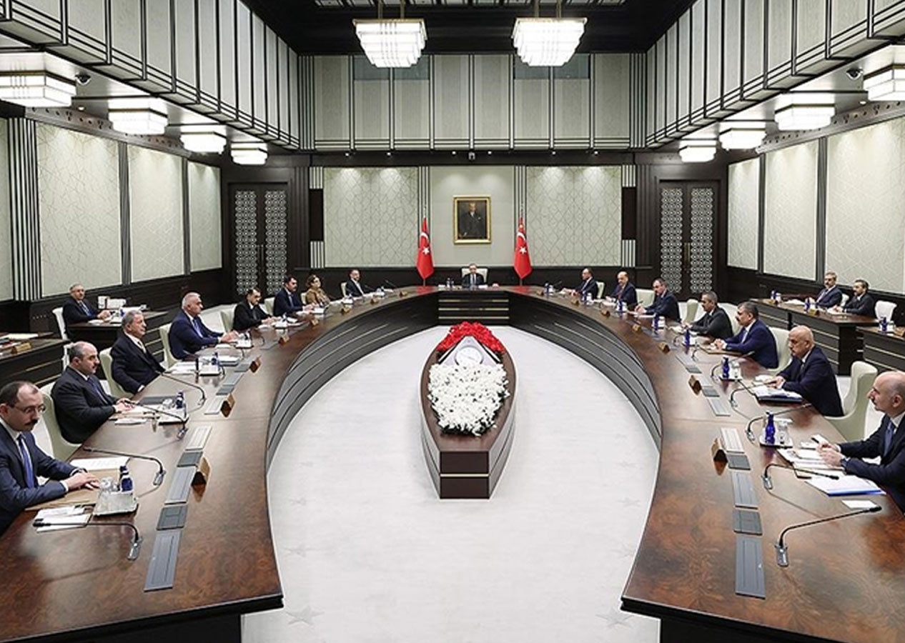 Cumhurbaşkanı Erdoğan başkanlığında toplanan kabine sona erdi