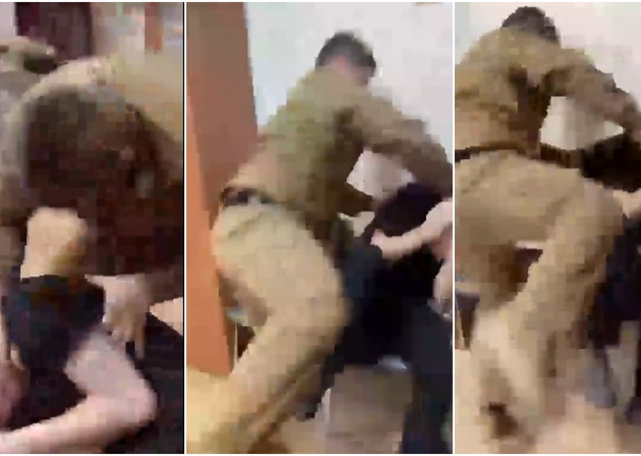 Çeçenistan Cumhurbaşkanı Ramazan Kadirov görüntüleri paylaştı! Oğlu Kuran-ı Kerim yakan kişiyi öldüresiye dövdü