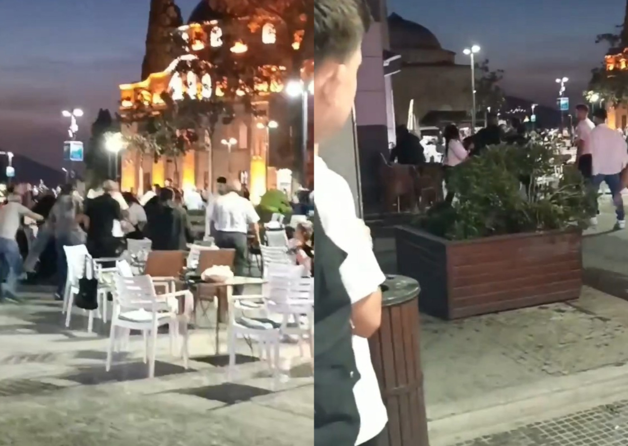 Bursa'da yan bakma kavgasında saldırganlardan biri belinden kılıç çıkardı!