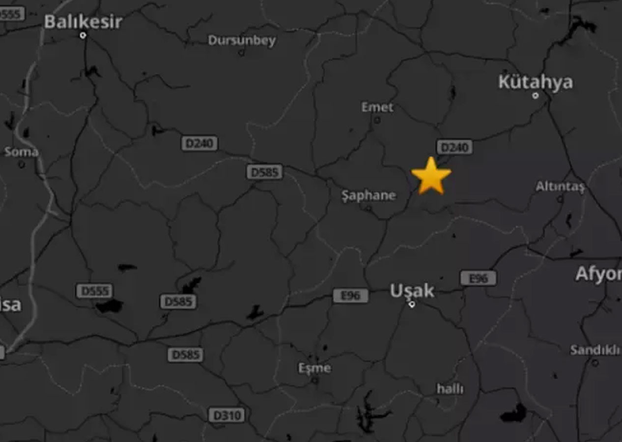 Kütahya'da 4 büyüklüğünde deprem