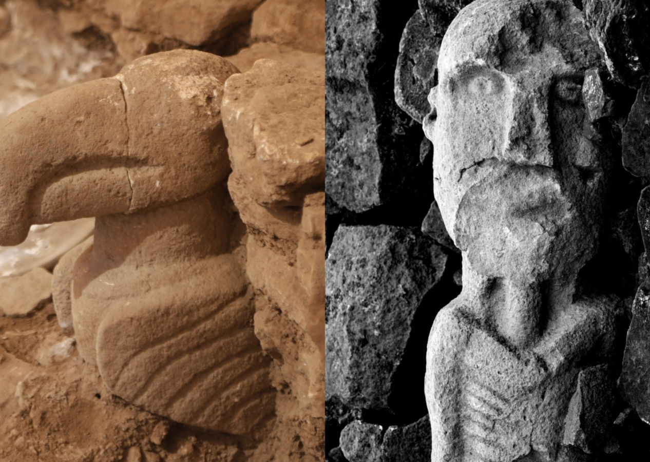 Göbeklitepe'de heyecanlandıran yeni keşif: Tarihin ilk boyalı heykeli bulundu